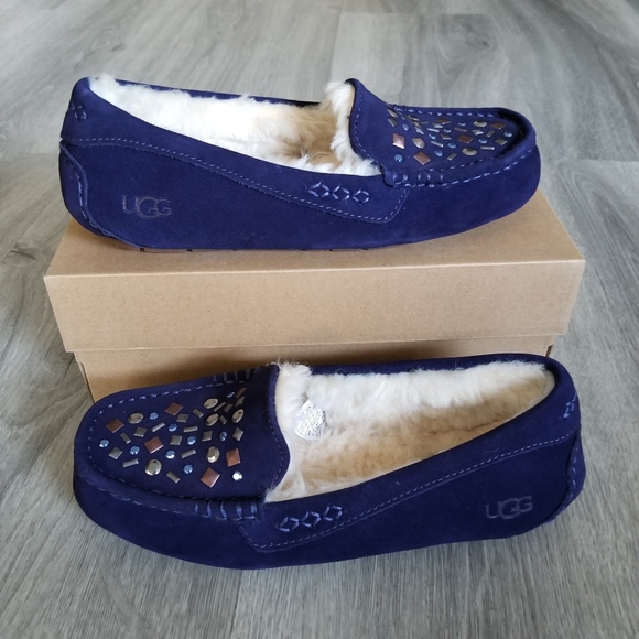UGG Shoes - UGG Ansley Stud II Suede Slippers